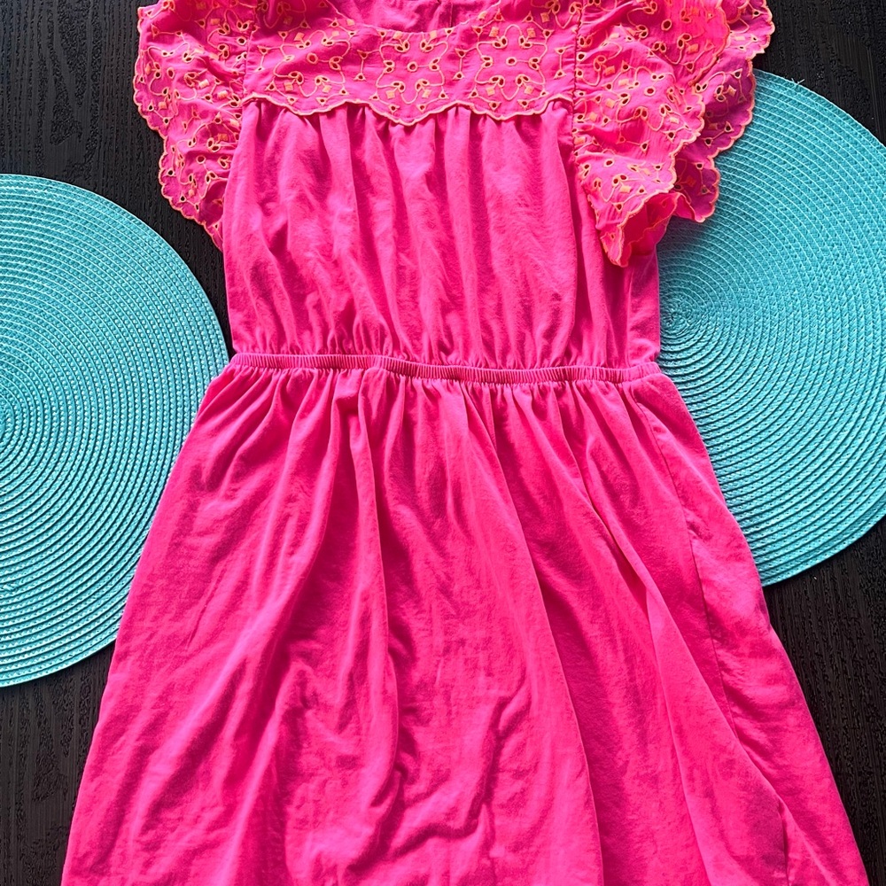 Lilly Pulitzer Pink Ruffled Smocked Babydoll Dress